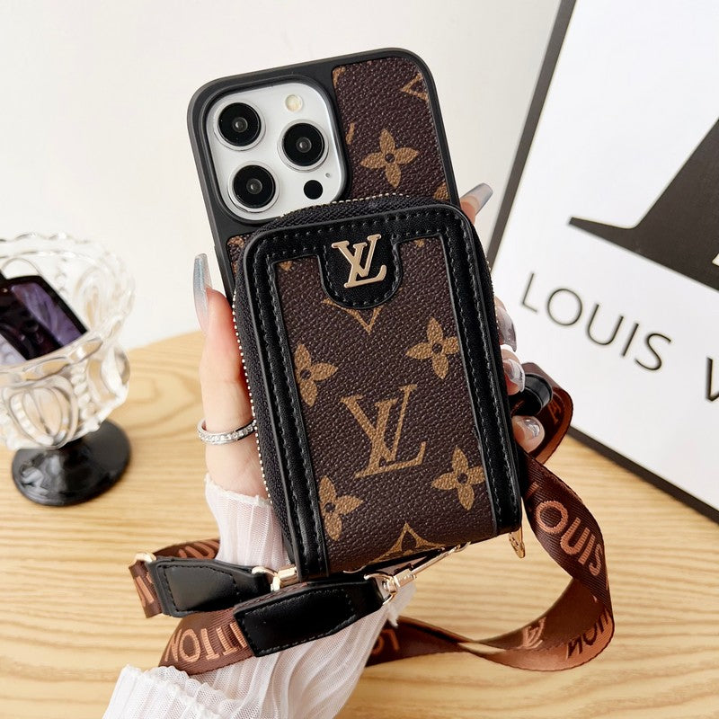 Cás iPhone Slabhra Sealbhóir Cárta GG Lou