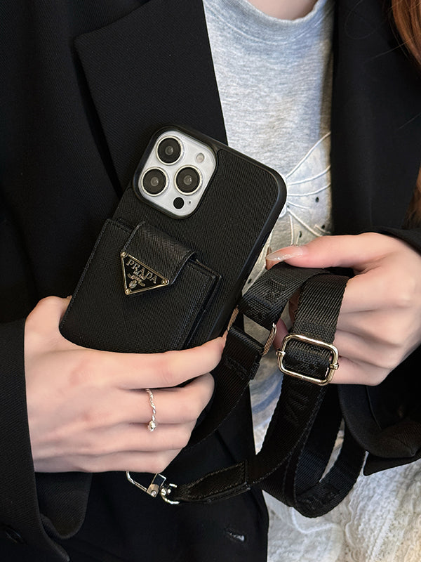 Pra Crossbody læder etui til iPhone