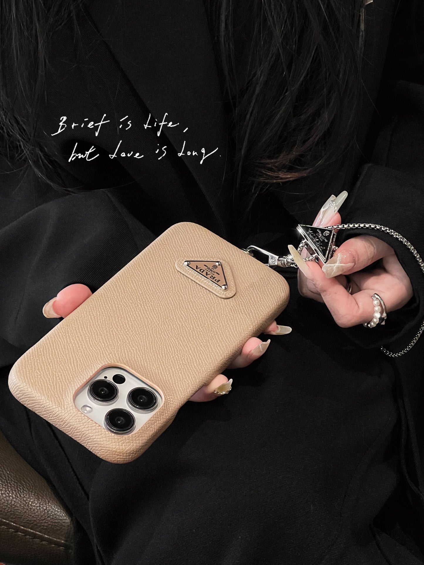 Pra Læder Crossbody iPhone etui