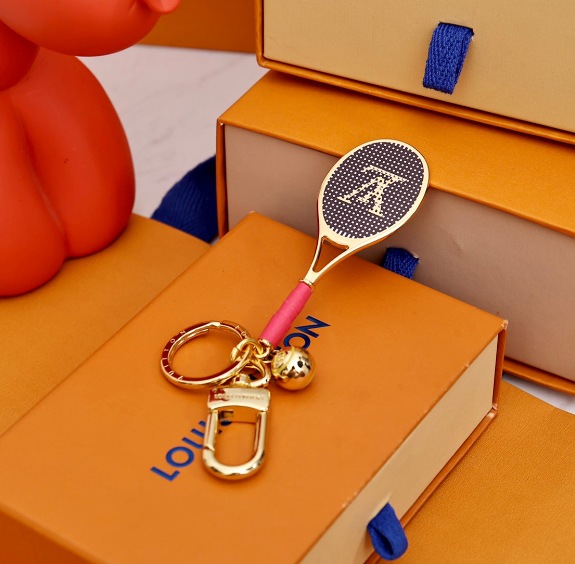 brelok do kluczy z rakietą tenisową LV