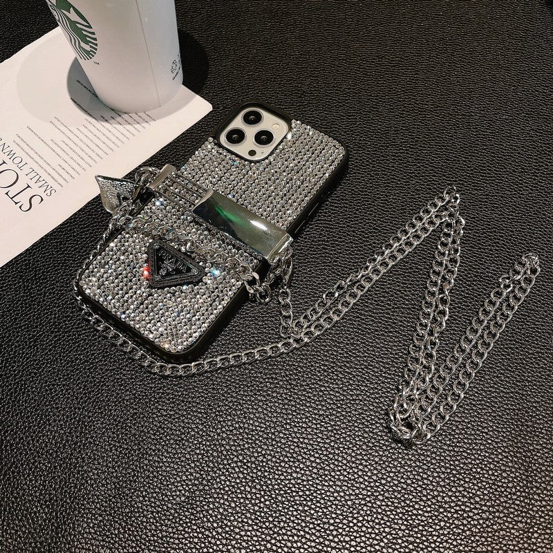 Pouzdro Pra Diamond Crossbody Chain na iPhone