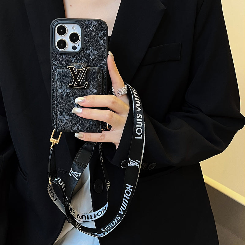 Lou Card Chain Τσάντα Μαύρη Θήκη iPhone