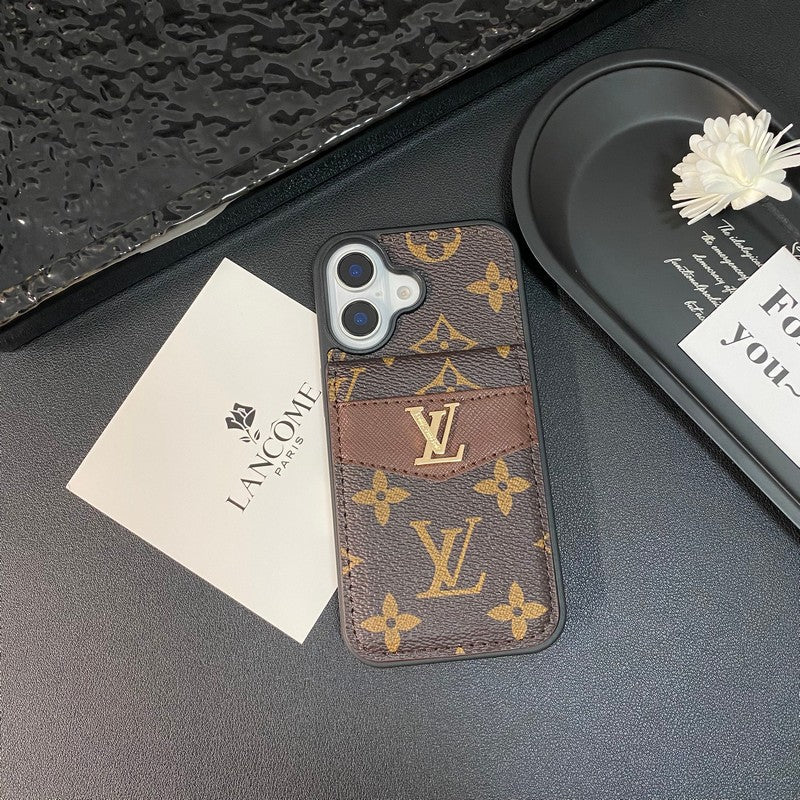 حقيبة لو للبطاقات ذات اللون الكلاسيكي لفون iPhone