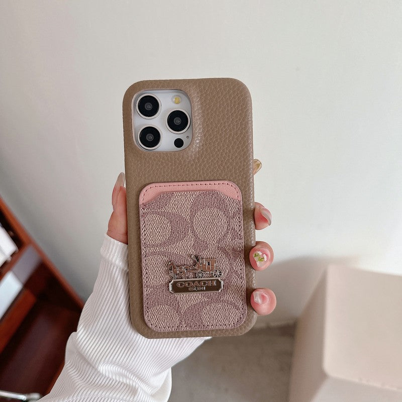 Kožené pouzdro na iPhone Coa Card Bag