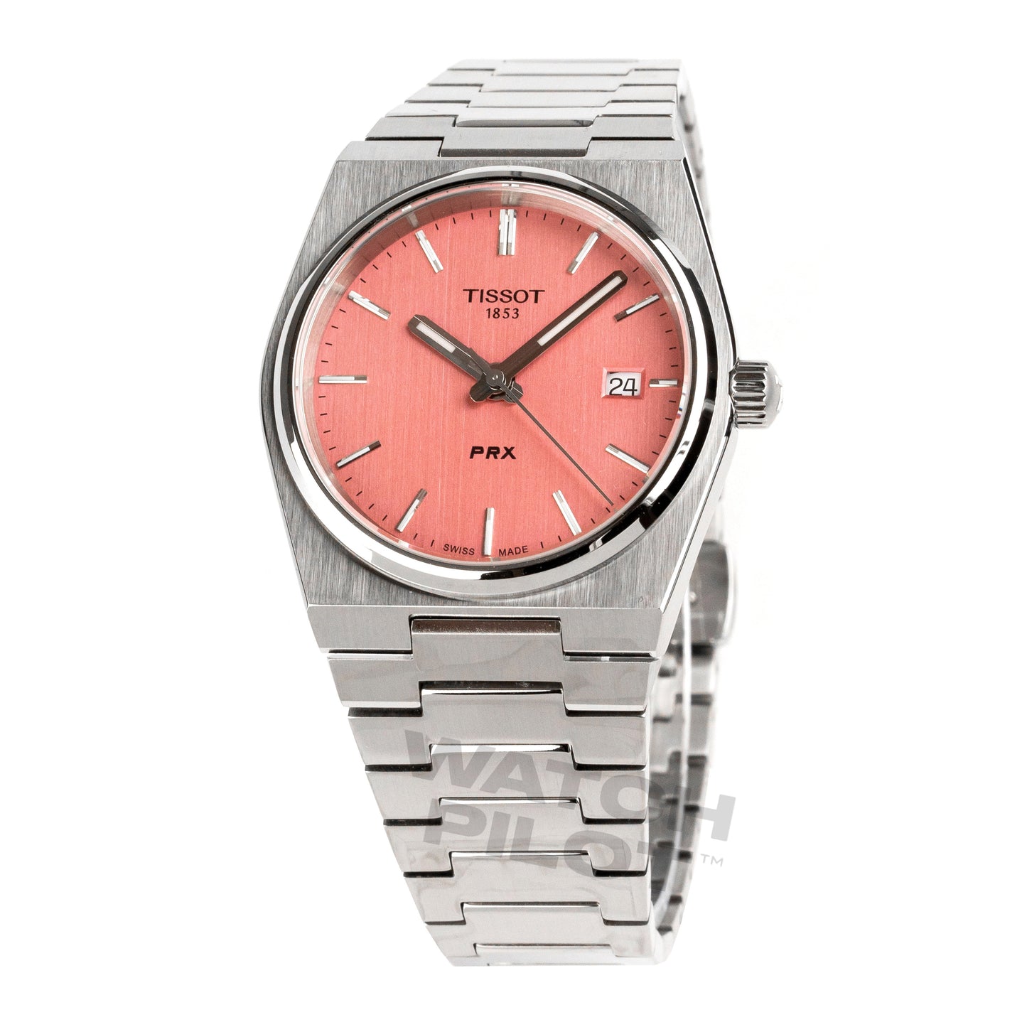 Tissot PRX 35 mm Damenuhr in Rosa