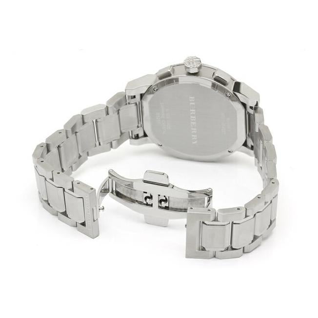 Burberry Herren-Chronograph in Blau und Silber, 42 mm