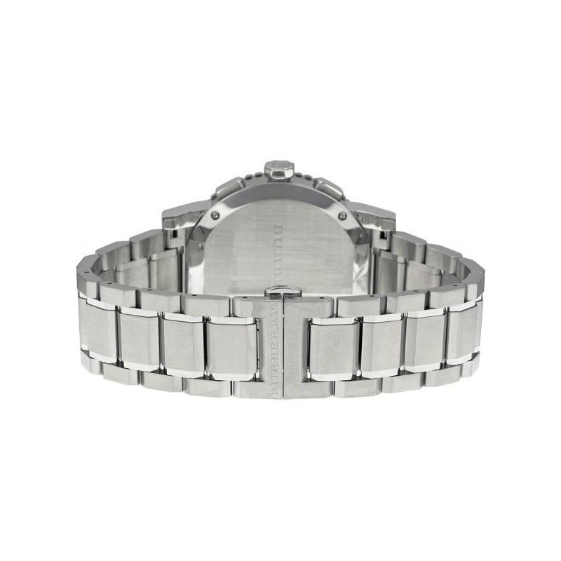 Orologio da uomo Burberry con cronografo argento da 42 mm