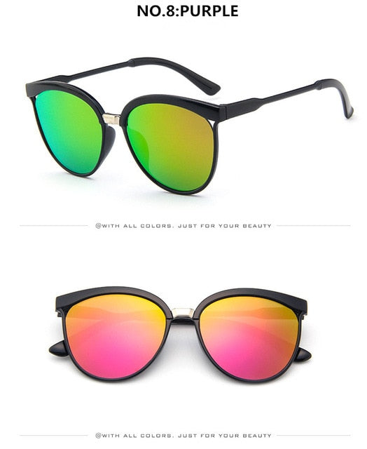 Cat Eye Brand Designer aurinkolasit Naisten Ylelliset Muoviset aurinkolasit Klassiset Retro Ulkoilulasit Oculos De Sol Gafas