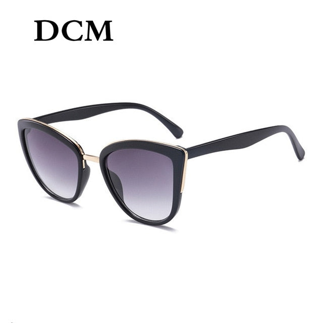 DCM Cateye Aurinkolasit Naisten Vintage Gradient Glasses Retro Cat eye Aurinkolasit Naisten Silmälasit UV400