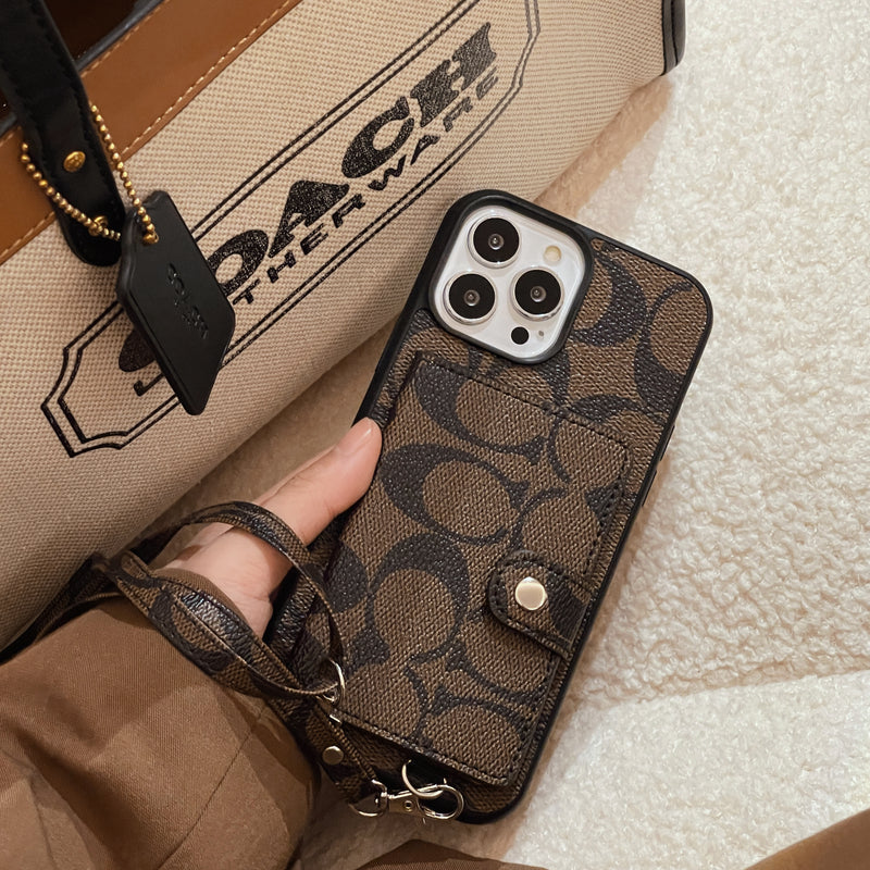 Coach iPhone tok Tárcával és Szíjjal Barna -SZK240402