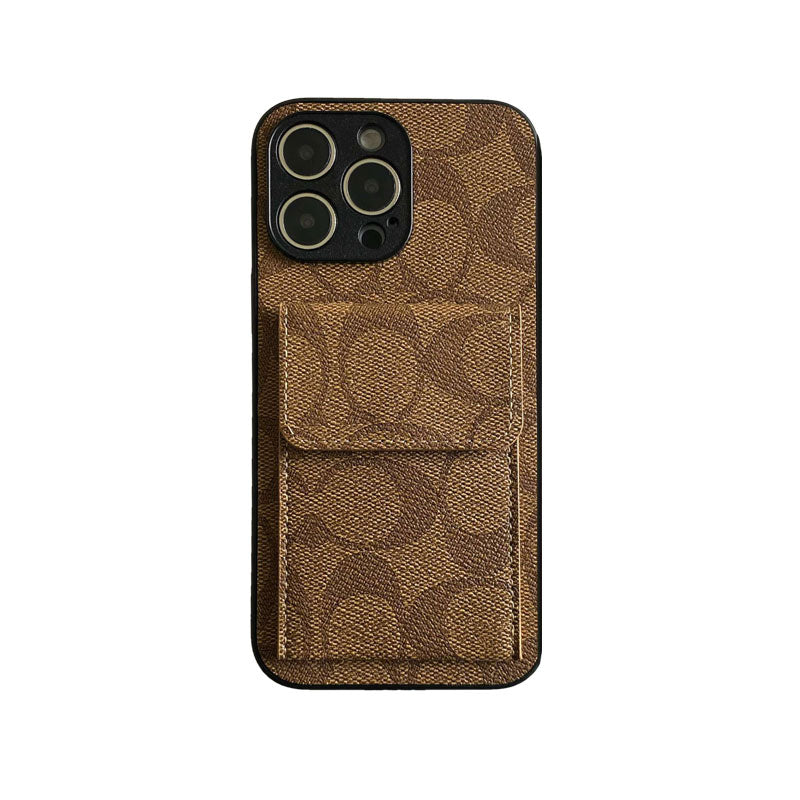 지갑 커피가 포함된 Coach iPhone 케이스-HP240513