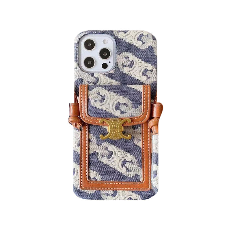 Cás Bán Celine iPhone Le Sealbhóir Cárta -LH240109