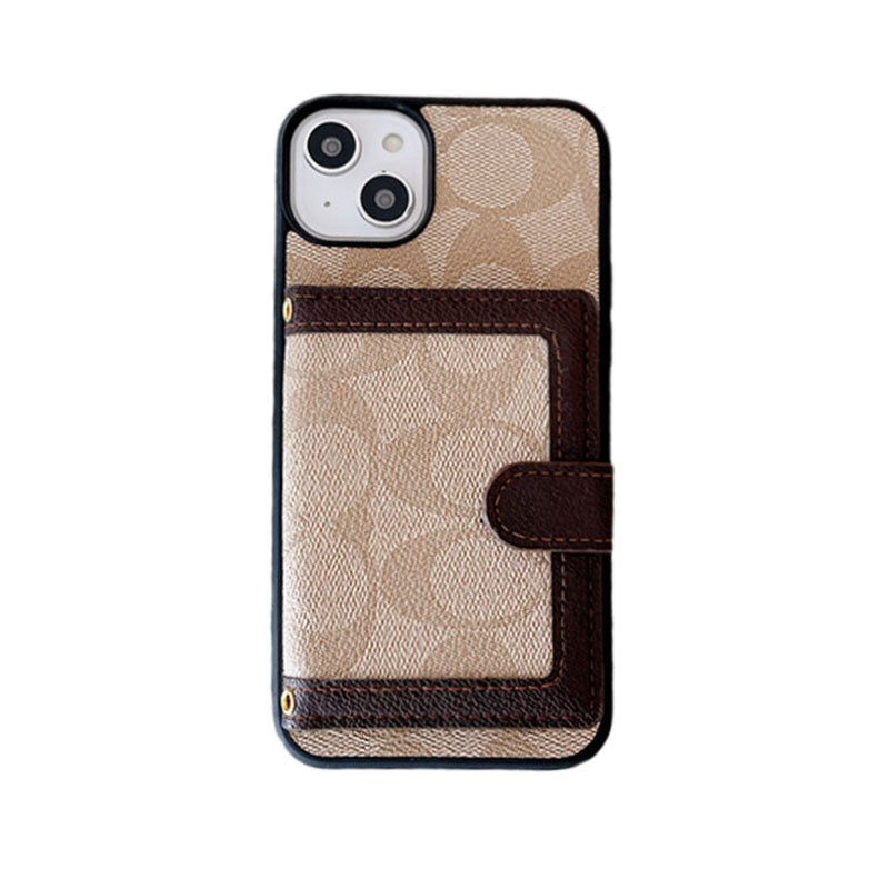 Pouzdro na iPhone Coach s peněženkou a crossbody popruhem černé -XK240402