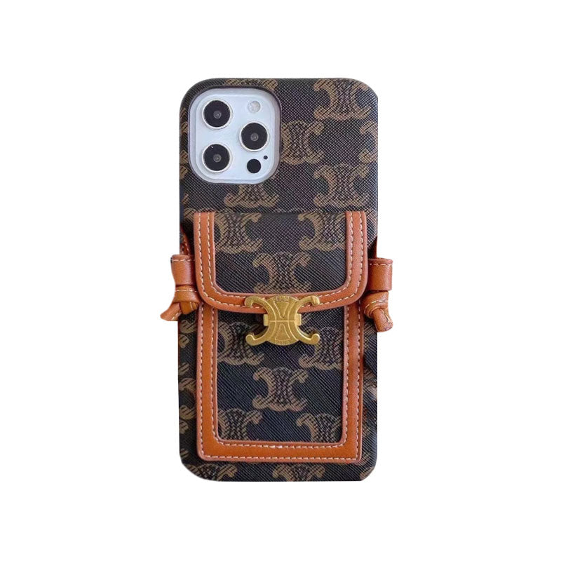 Cás Bán Celine iPhone Le Sealbhóir Cárta -LH240109