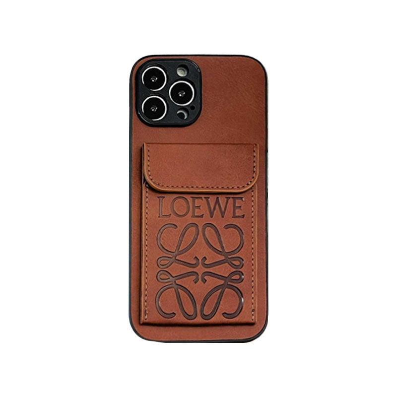 LOEWE iPhone tok kártyatartóval, fekete-LZP241448