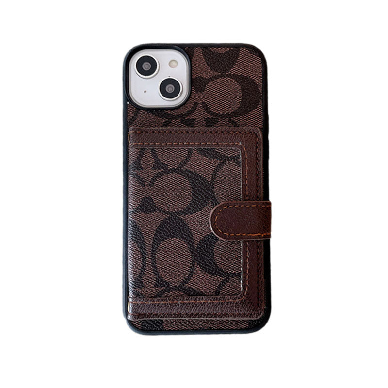 Pouzdro na iPhone Coach s peněženkou a crossbody popruhem černé -XK240402