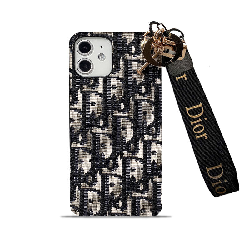 CD iPhone etui med rem Sort-GS240315