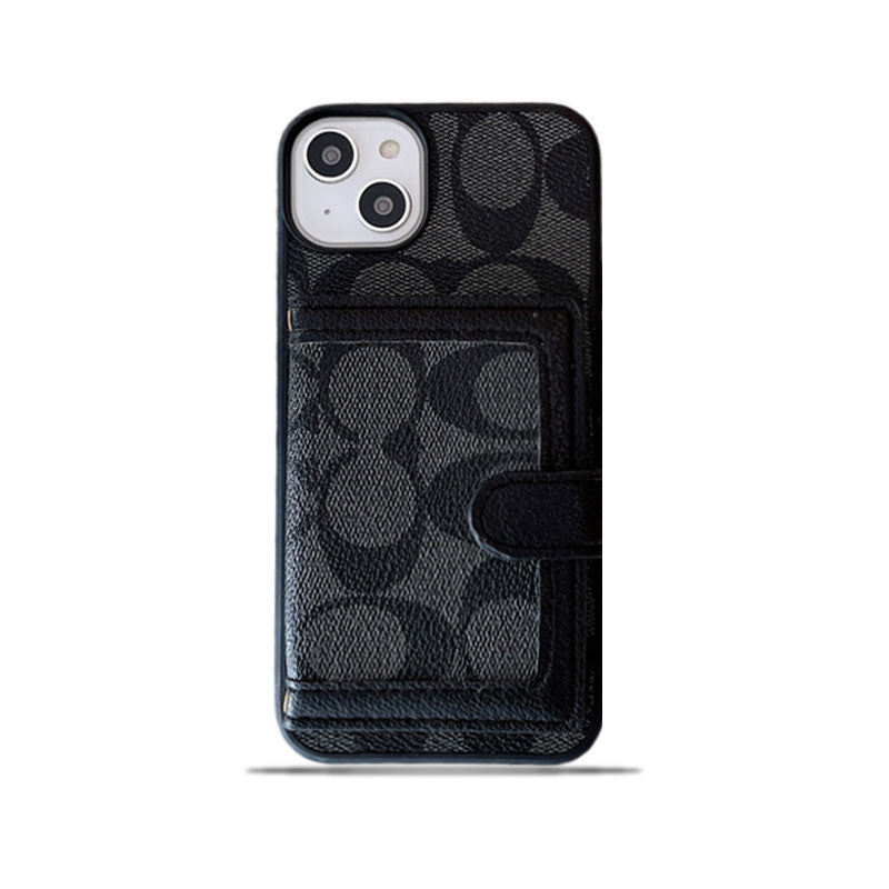 Pouzdro na iPhone Coach s peněženkou a crossbody popruhem černé -XK240402
