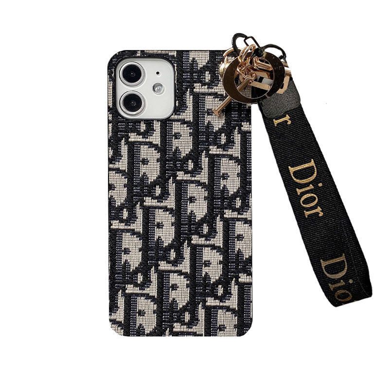 CD iPhone etui med rem Sort-GS240315