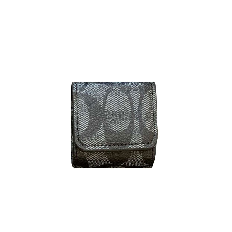 Luxuriöse Coach AirPods-Hüllen Kaffee-YH240425