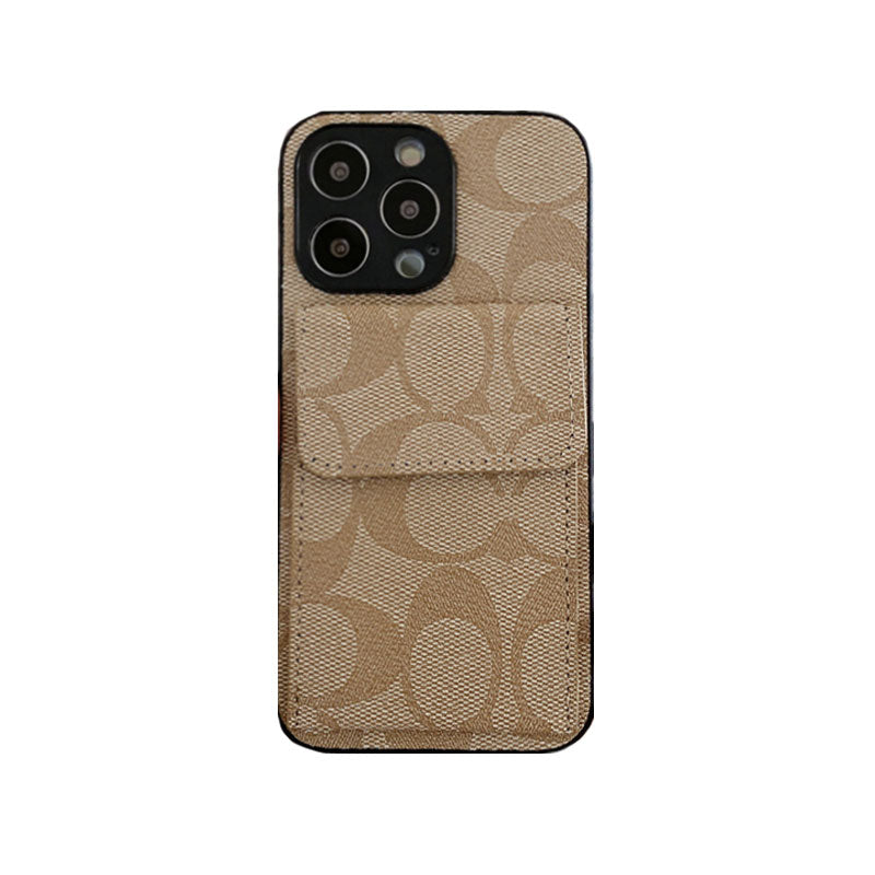 지갑이 포함된 Coach iPhone 케이스 블랙-HP240513