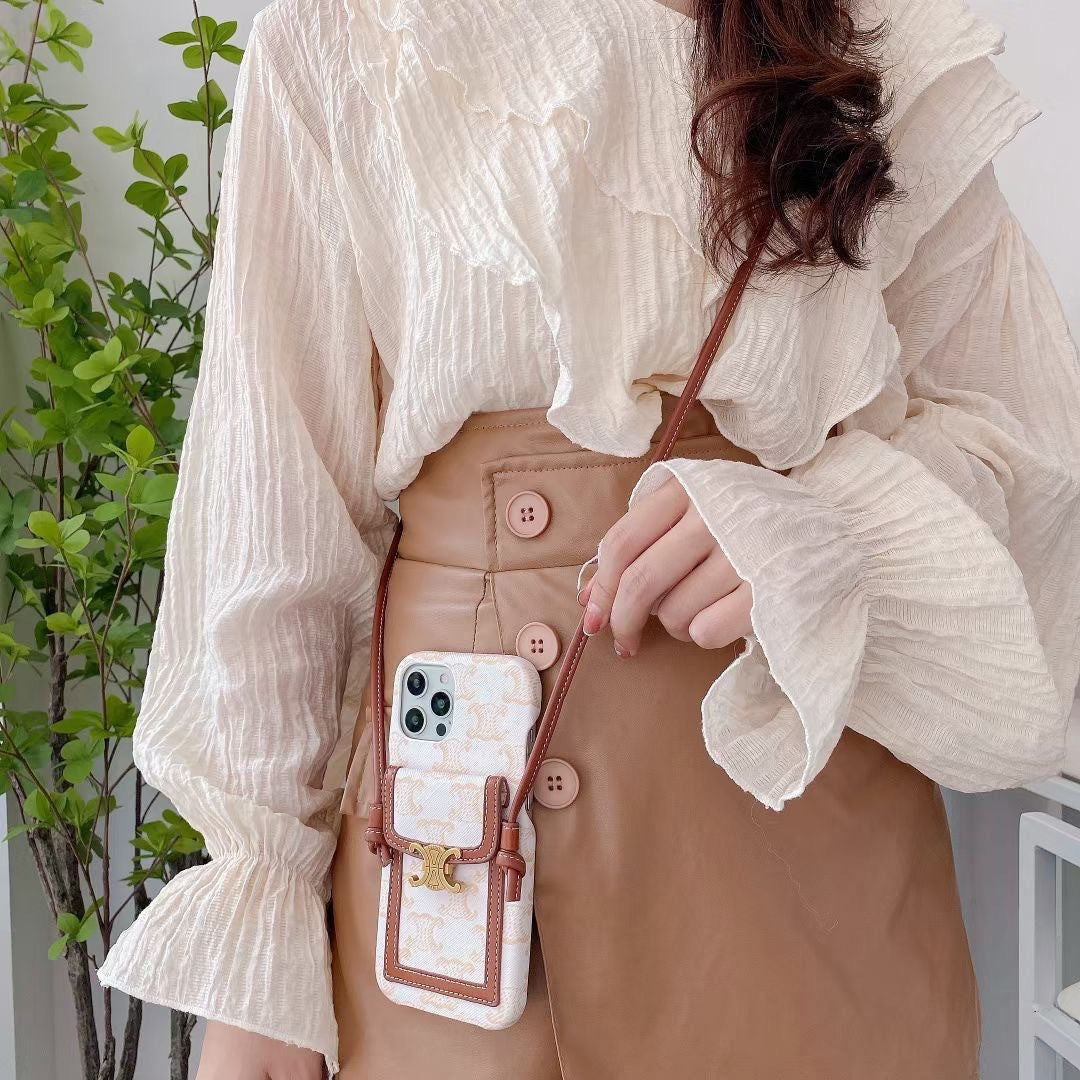 Cás Bán Celine iPhone Le Sealbhóir Cárta -LH240109