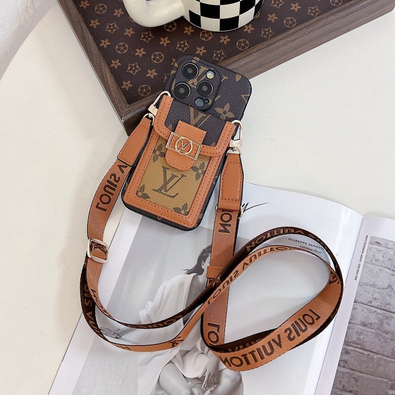 Sealbhóir Cárta Lou Cás iPhone Crossbody