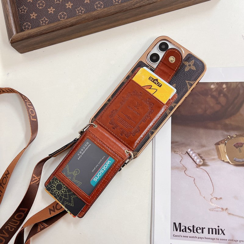 Custodia per iPhone a tracolla Lou Gold Cover