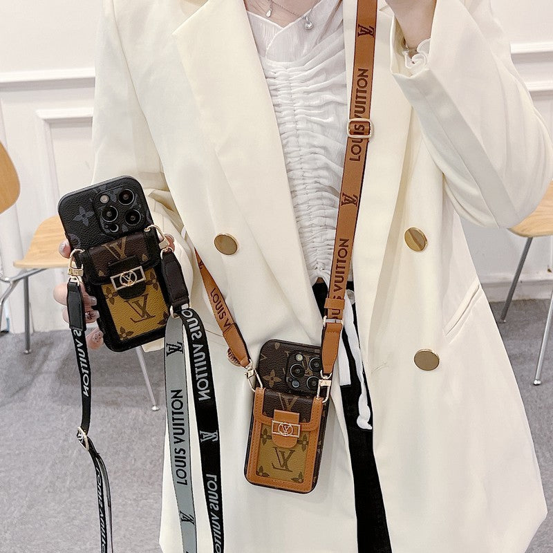 Sealbhóir Cárta Lou Cás iPhone Crossbody