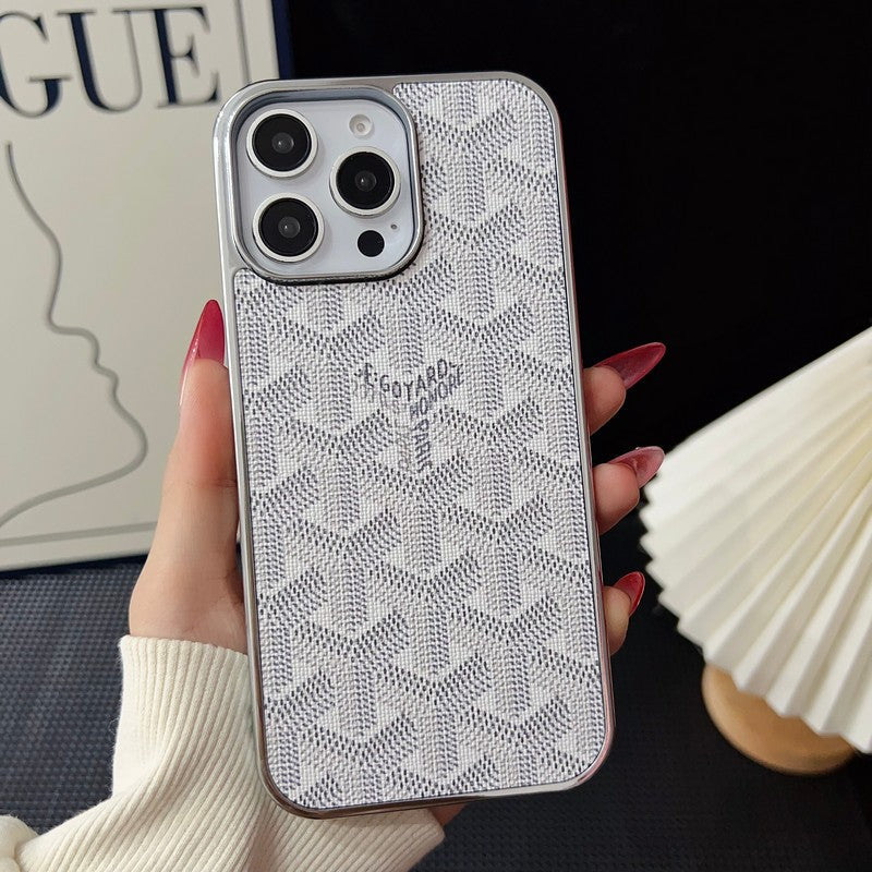 Capa para iPhone Goya multicolorida em ouro branco