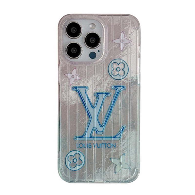 Lou roze en blauwe iPhone-hoesje