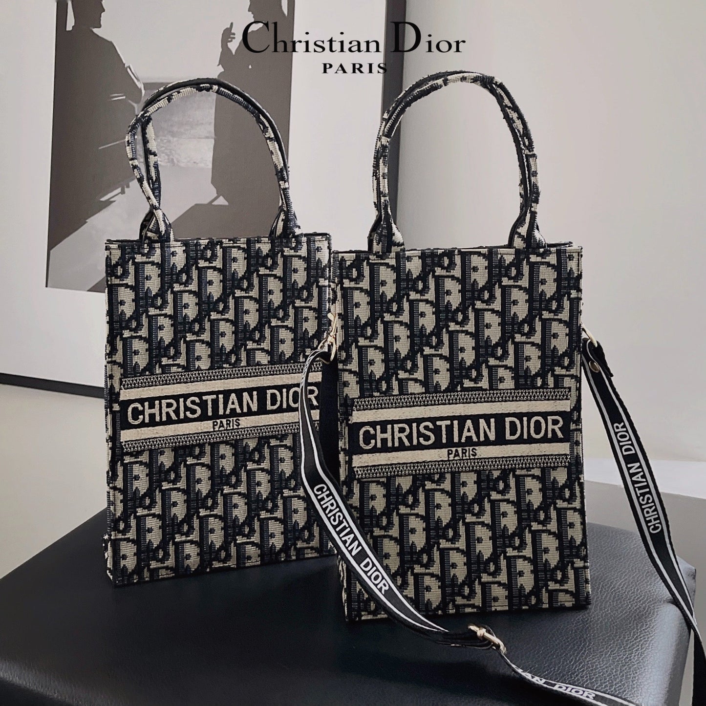 Klassieke draagtas met crossbodyband