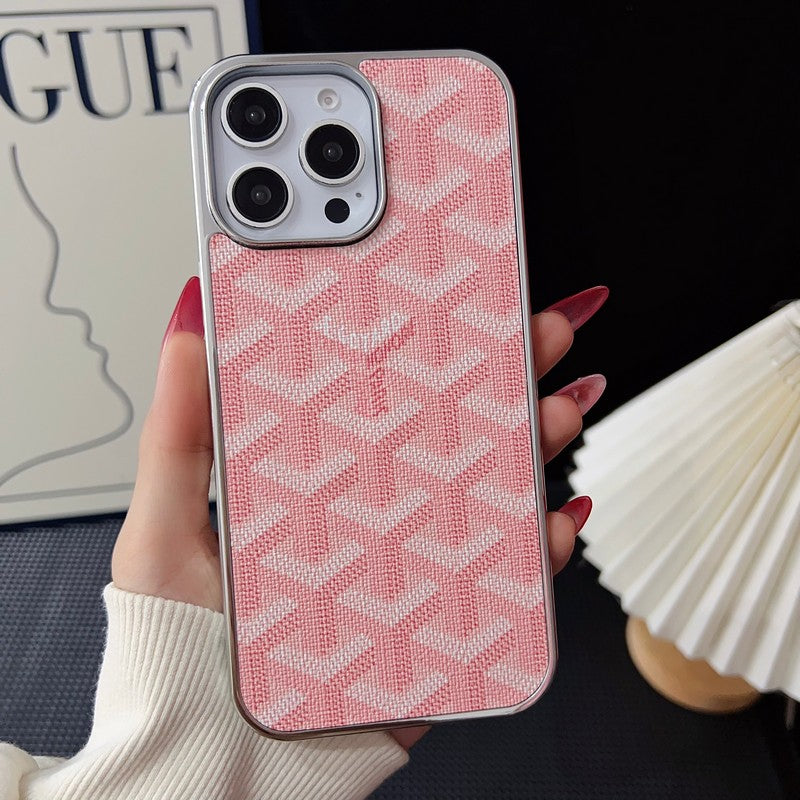 Capa para iPhone Goya multicolorida em ouro branco