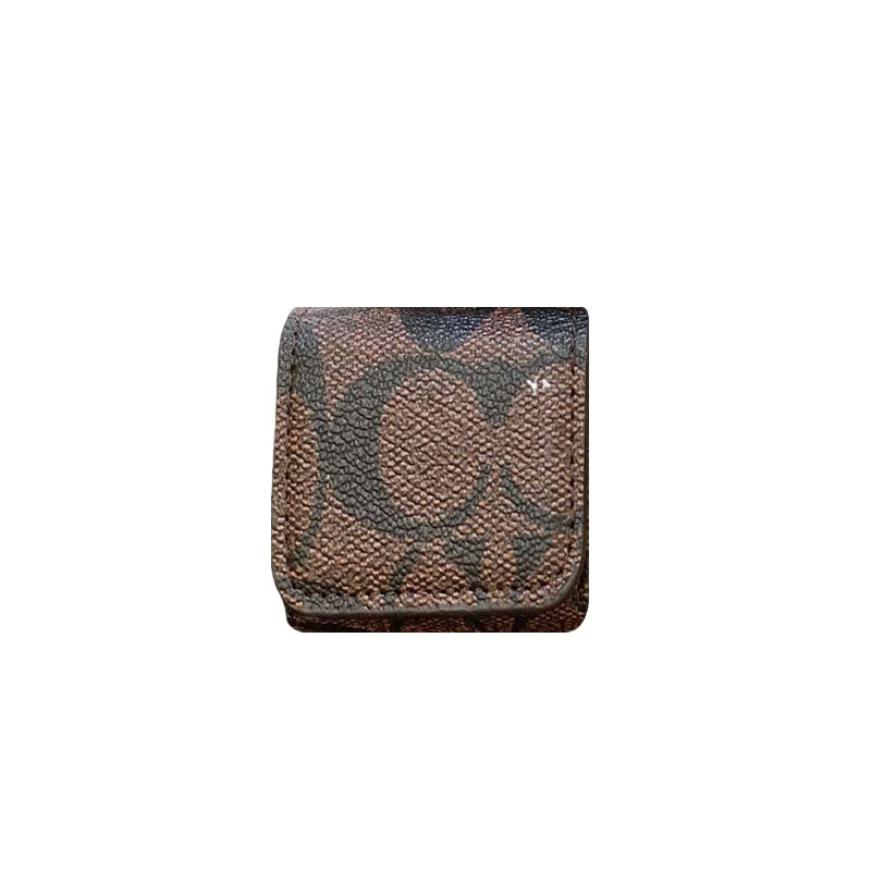 Luxuriöse Coach AirPods-Hüllen Kaffee-YH240425