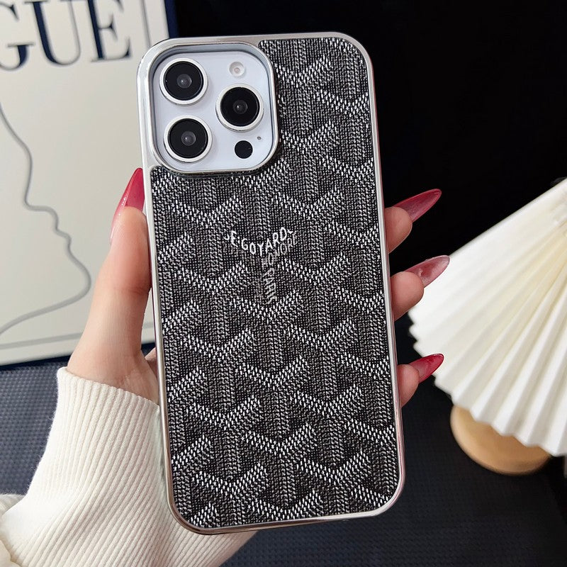 Capa para iPhone Goya multicolorida em ouro branco