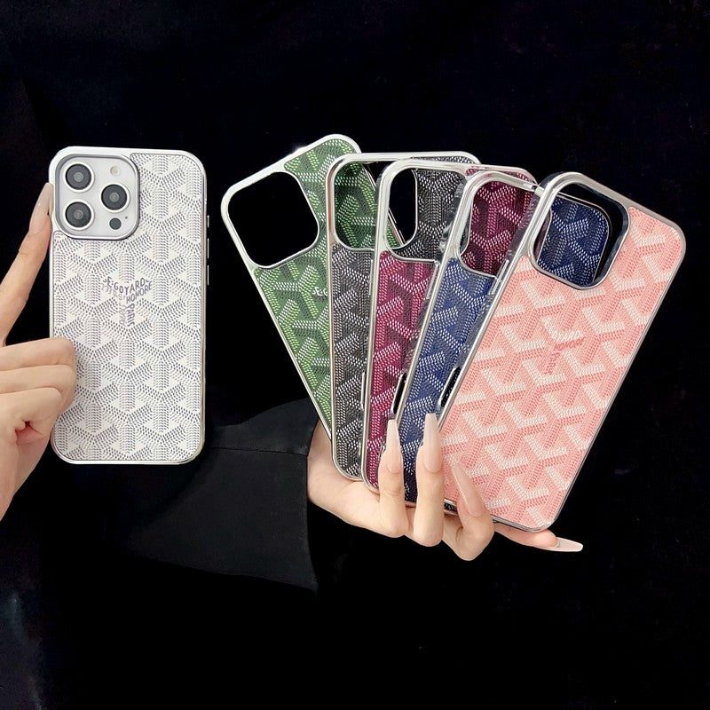 Capa para iPhone Goya multicolorida em ouro branco