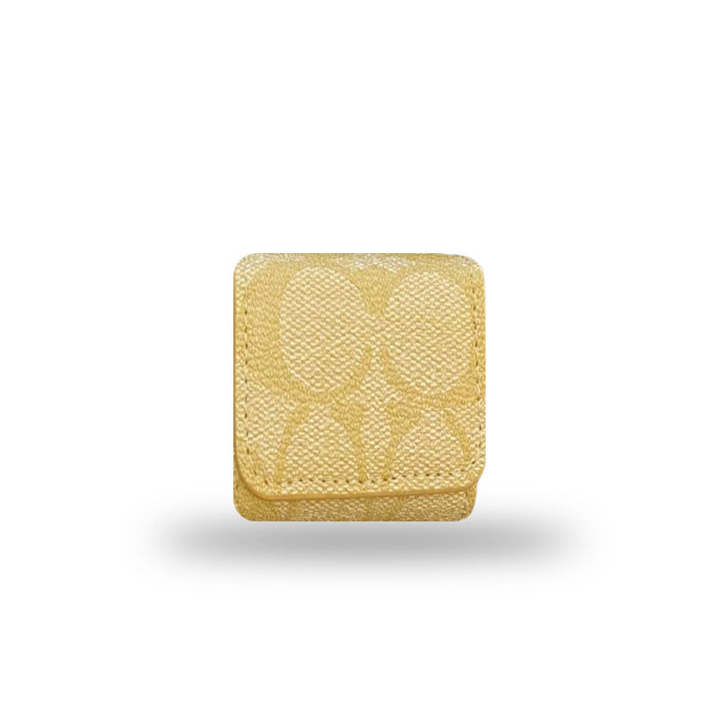 Luxuriöse Coach AirPods-Hüllen Kaffee-YH240425