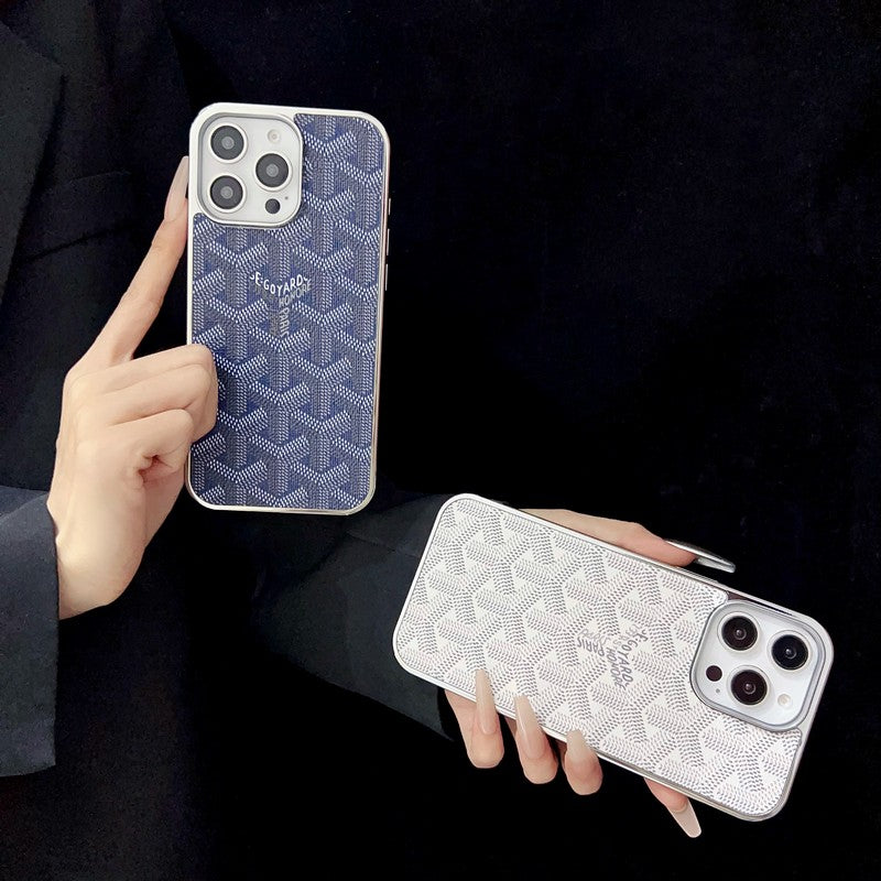 Capa para iPhone Goya multicolorida em ouro branco