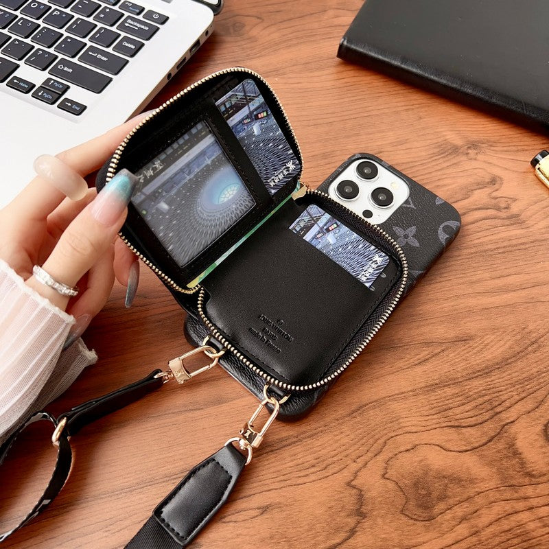 Lou GG kaarthouder ketting iPhone-hoesje
