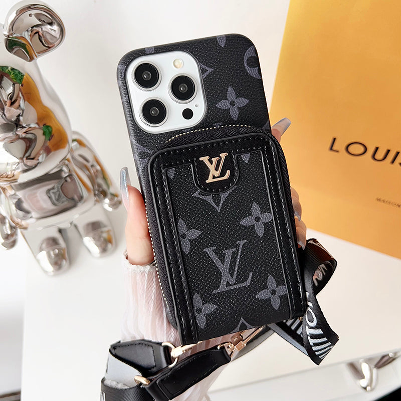 Etui na iPhone'a z łańcuszkiem na karty Lou GG