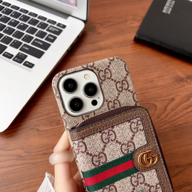 Lou GG kaarthouder ketting iPhone-hoesje