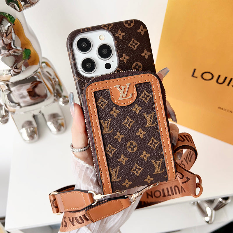 Etui na iPhone'a z łańcuszkiem na karty Lou GG