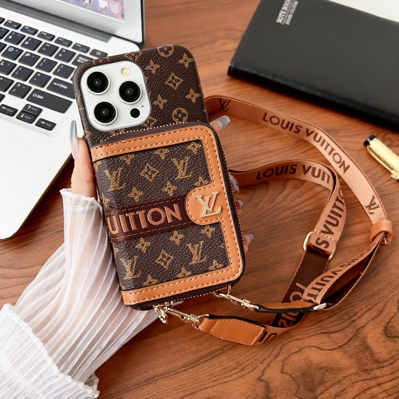 Lou GG kaarthouder ketting iPhone-hoesje