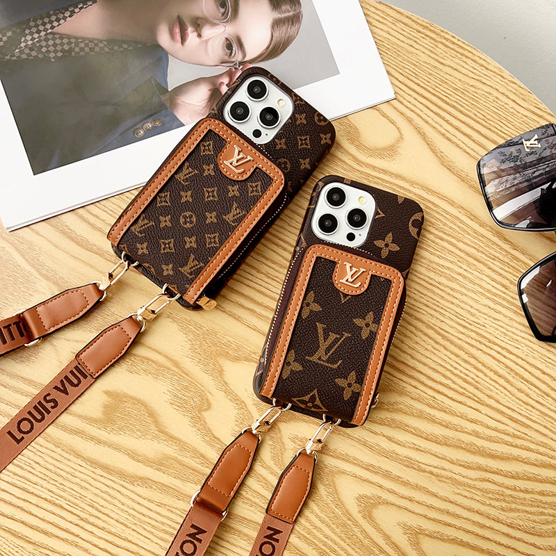 Etui na iPhone'a z łańcuszkiem na karty Lou GG