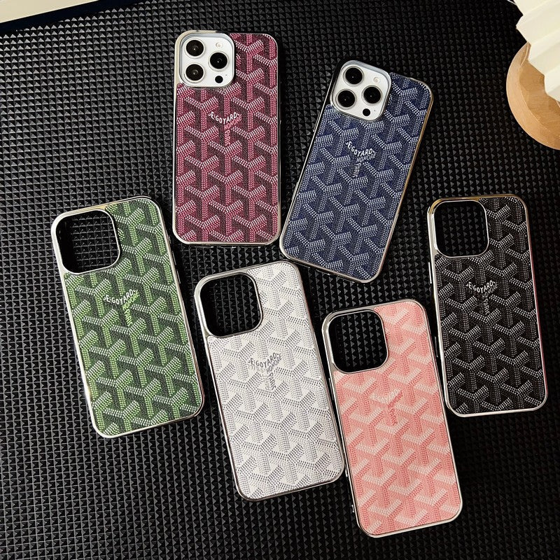 Capa para iPhone Goya multicolorida em ouro branco