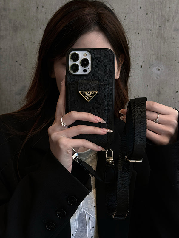Pra Crossbody læder etui til iPhone