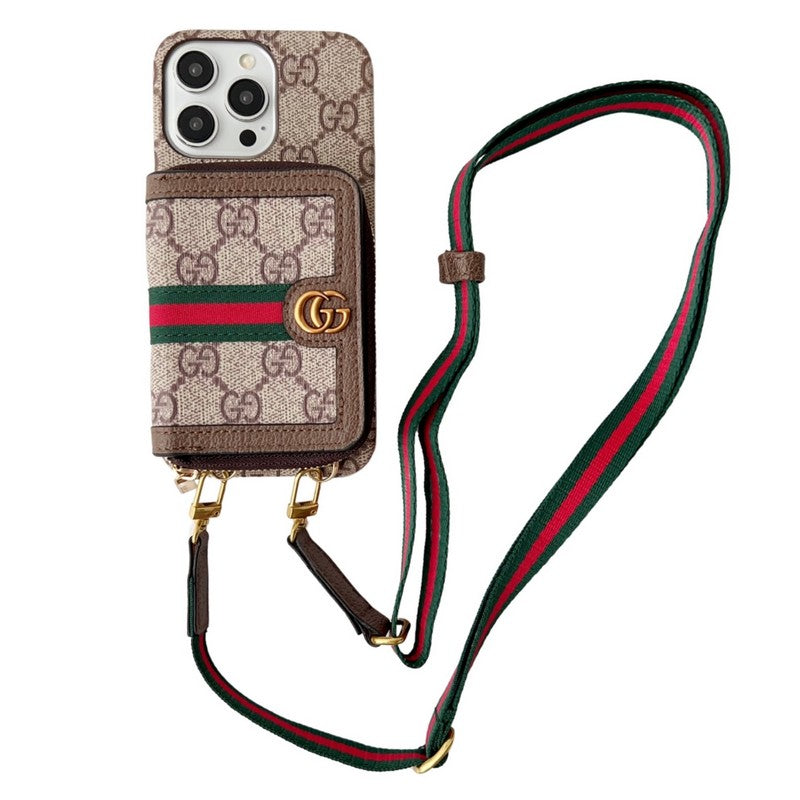 Lou GG kaarthouder ketting iPhone-hoesje