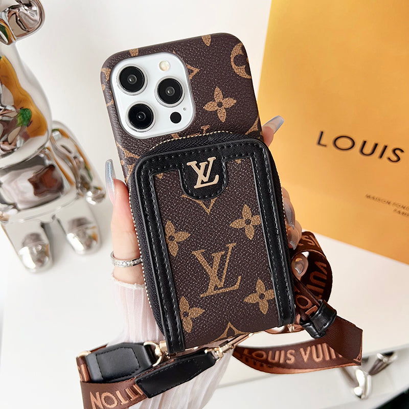 Etui na iPhone'a z łańcuszkiem na karty Lou GG