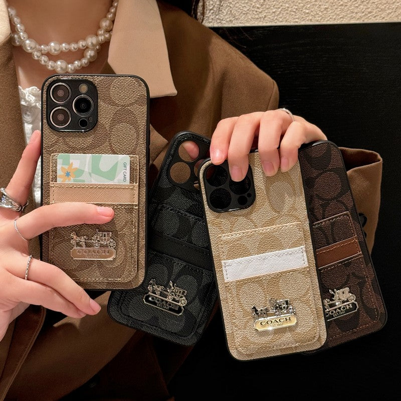 Mála Cárta Coa Cás iPhone Leathar