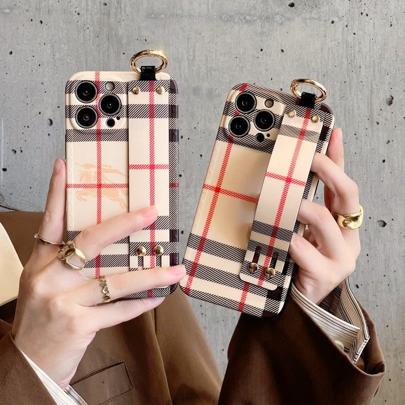 Bur Classic Color Wristband iPhone Case